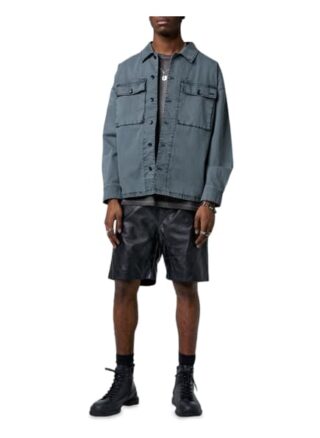 Tigha Utility Jacket Edris Oversize Fit grau