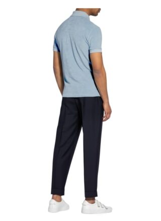 Tom Ford Frottee-Poloshirt blau