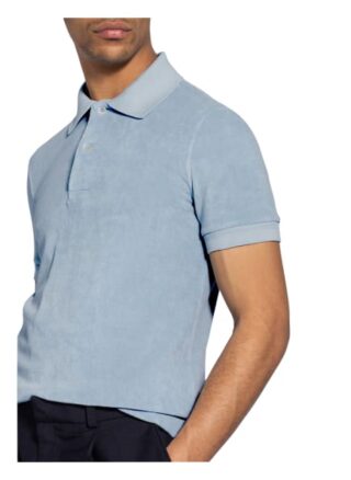 Tom Ford Frottee-Poloshirt blau
