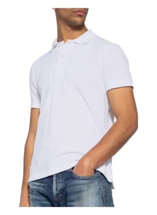 Tom Ford Piqué-Poloshirt weiss