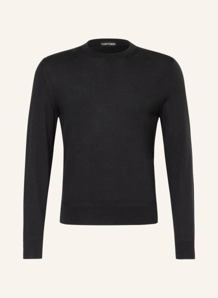 Tom Ford Pullover Aus Merinowolle schwarz Tom Ford Pullover Aus Merinowolle schwarz