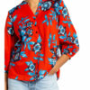 Tommy Hilfiger Blusenshirt Mit 3/4-Arm rot