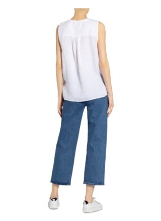 Tommy Hilfiger Blusentop Aus Leinen weiss