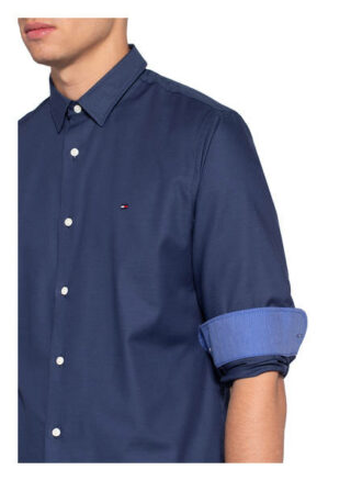 Tommy Hilfiger Hemd Flex Regular Fit blau