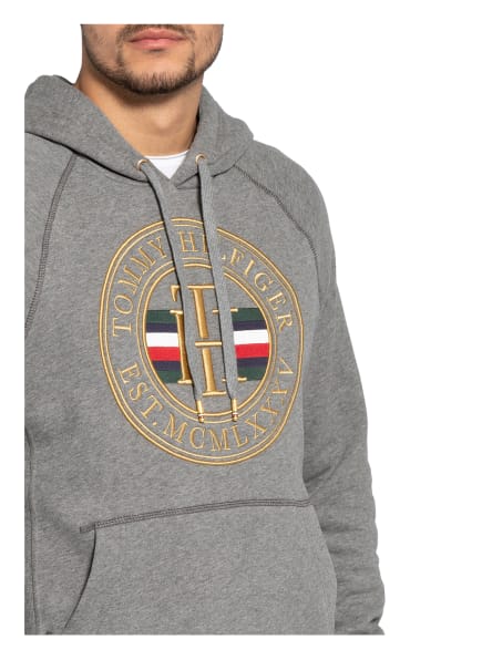 Tommy Hilfiger Hoodie Mit Stickereien grau Tommy Hilfiger Hoodie Mit Stickereien grau