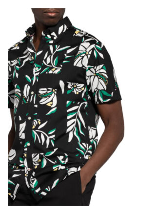 Tommy Hilfiger Kurzarm-Hemd Regular Fit schwarz