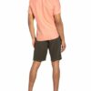 Tommy Hilfiger Kurzarm-Hemd Slim Fit Mit Leinen orange