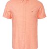 Tommy Hilfiger Kurzarm-Hemd Slim Fit Mit Leinen orange