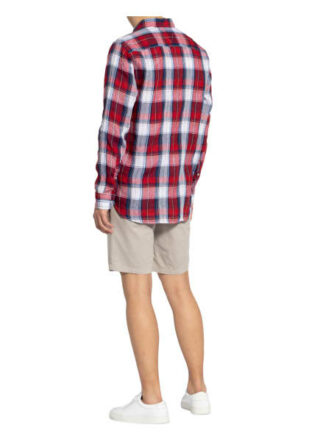 Tommy Hilfiger Leinenhemd Regular Fit rot