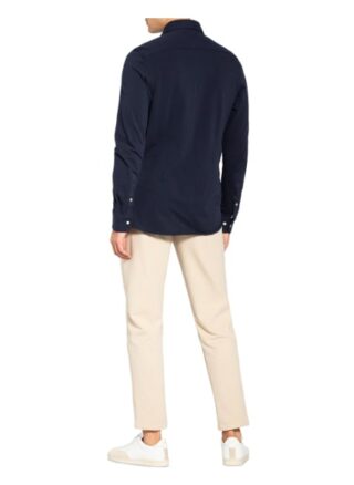 Tommy Hilfiger Piqué-Hemd Slim Fit blau