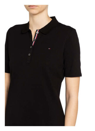 Tommy Hilfiger Piqué-Poloshirt Essential schwarz