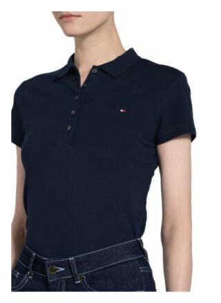 Tommy Hilfiger Piqué-Poloshirt New Chiara blau