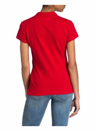 Tommy Hilfiger Piqué-Poloshirt New Chiara rot
