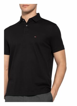 Tommy Hilfiger Pique-Poloshirt Herren, Schwarz
