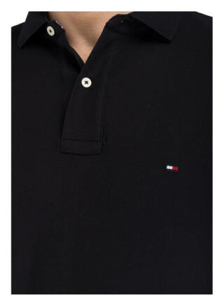 Tommy Hilfiger Pique-Poloshirt Herren, Schwarz