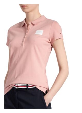 Tommy Hilfiger Piqué-Poloshirt Damen, Pink