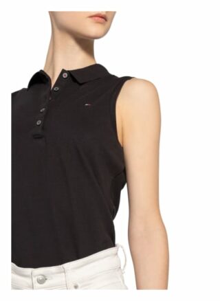 Tommy Hilfiger Piqué-Poloshirt schwarz