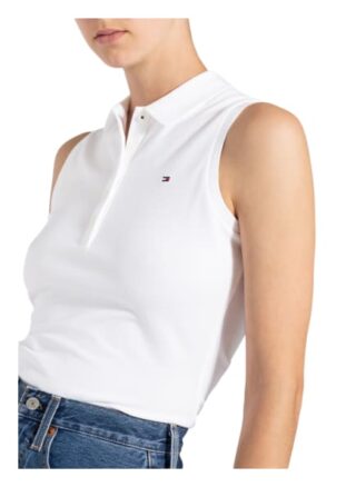 Tommy Hilfiger Piqué-Poloshirt weiss