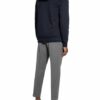 Tommy Hilfiger Sweatjacke Im Materialmix blau