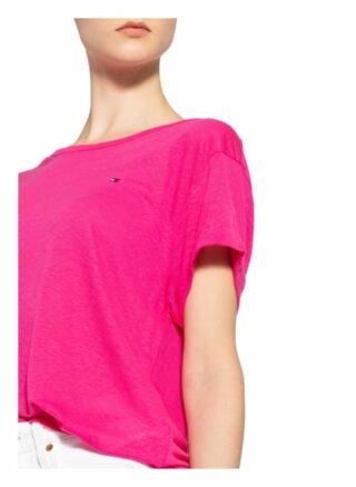 Tommy Hilfiger T-Shirt Mit Leinen pink