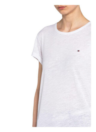 Tommy Hilfiger T-Shirt Mit Leinen weiss