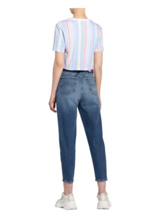 Tommy Jeans Cropped-Shirt blau