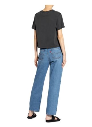 Tommy Jeans Cropped-Shirt grau