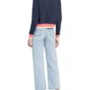 Tommy Jeans Cropped-Sweatshirt blau