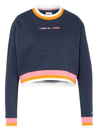 Tommy Jeans Cropped-Sweatshirt blau