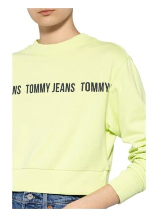 Tommy Jeans Cropped-Sweatshirt gruen