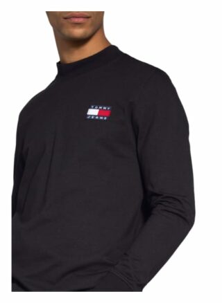Tommy Jeans Longsleeve Herren, Schwarz