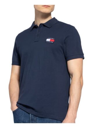 Tommy Jeans Piqué-Poloshirt blau