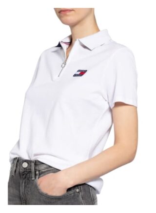 Tommy Jeans Piqué-Poloshirt weiss