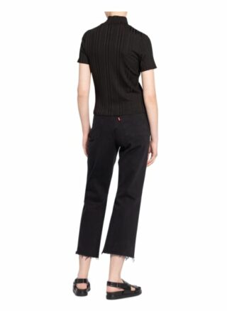 Tommy Jeans Strickshirt Mit Reißverschluss schwarz