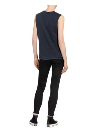 Tommy Jeans Top Mit Schmucksteinbesatz blau