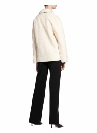 Tory Burch Tweed-Jacke Mit Glitzergarn weiss
