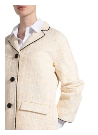 Tory Burch Tweed-Jacke Mit Glitzergarn weiss