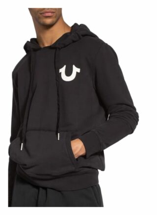 True Religion Hoodie Herren, Schwarz