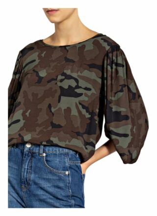 True Religion Oversized-Blusenshirt Mit 3/4-Arm gruen