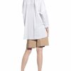 True Religion Oversized-Hemdbluse weiss