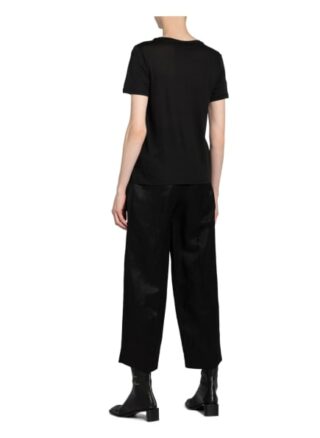 True Religion T-Shirt True Mit Schmucksteinbesatz schwarz