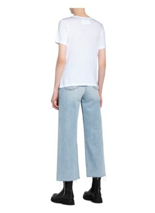 True Religion T-Shirt True Mit Schmucksteinbesatz weiss