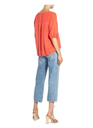 Twenty Six Peers Leinenshirt Mit 3/4-Arm rot