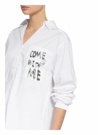 Twenty Six Peers Oversized-Bluse Mit 3/4-Arm weiss