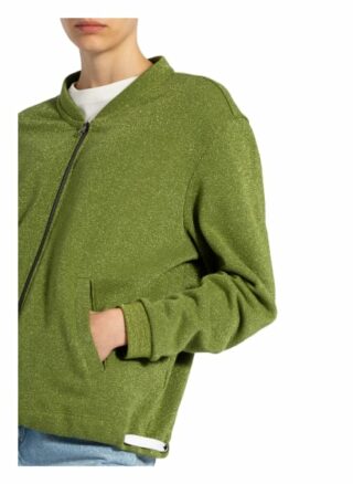 Twenty Six Peers Sweatjacke Mit Glitzergarn gruen