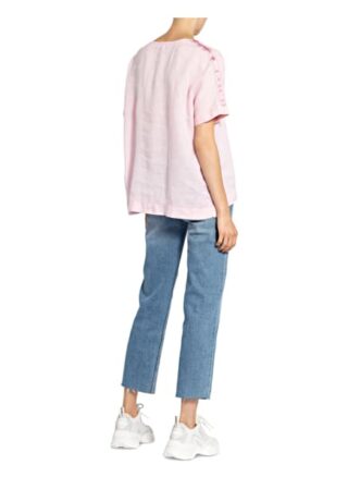 Twenty Six Peers T-Shirt Aus Leinen rosa