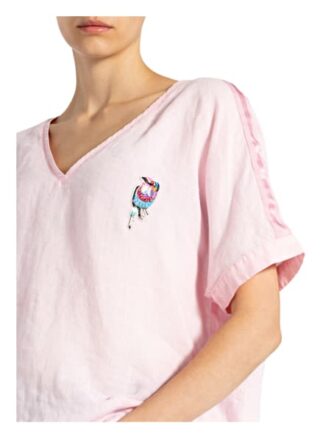 Twenty Six Peers T-Shirt Aus Leinen rosa