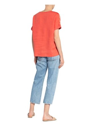 Twenty Six Peers T-Shirt Aus Leinen rot