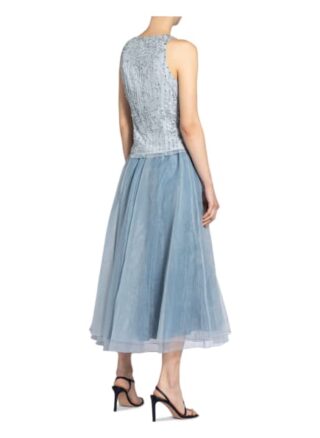 V By Vera Mont Top Mit Paillettenbesatz blau