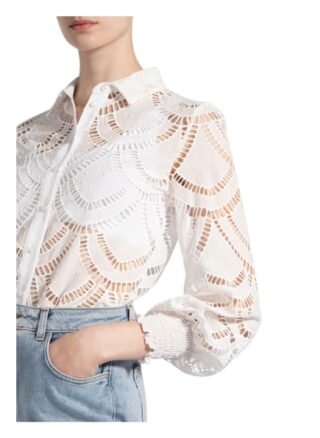 Valérie Khalfon Bluse Aus Lochspitze weiss